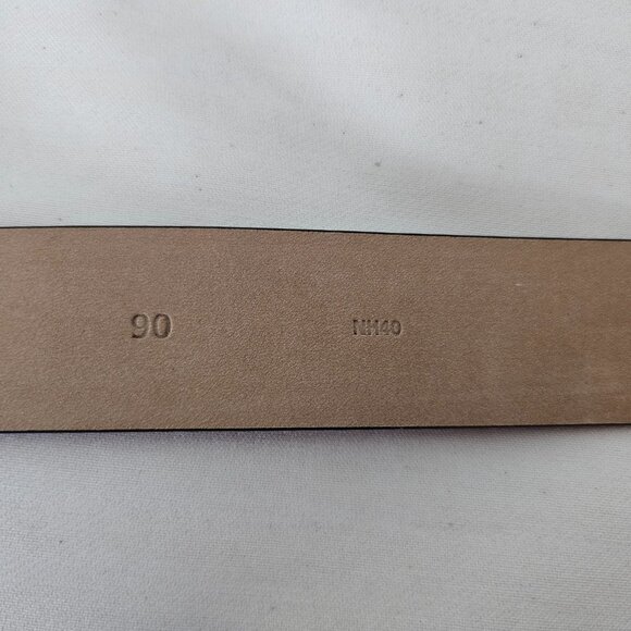 Tod’s Brown Leather Belt – Gold Hardware – Size 90 (US 34–36)